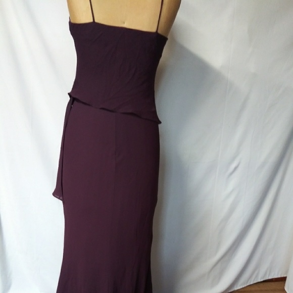 Beautiful Chiffon long dress - purple - Picture 2 of 5
